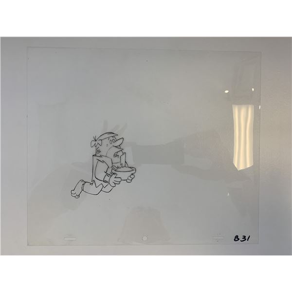 The Flintstones original hand drawn artwork for cartoon
