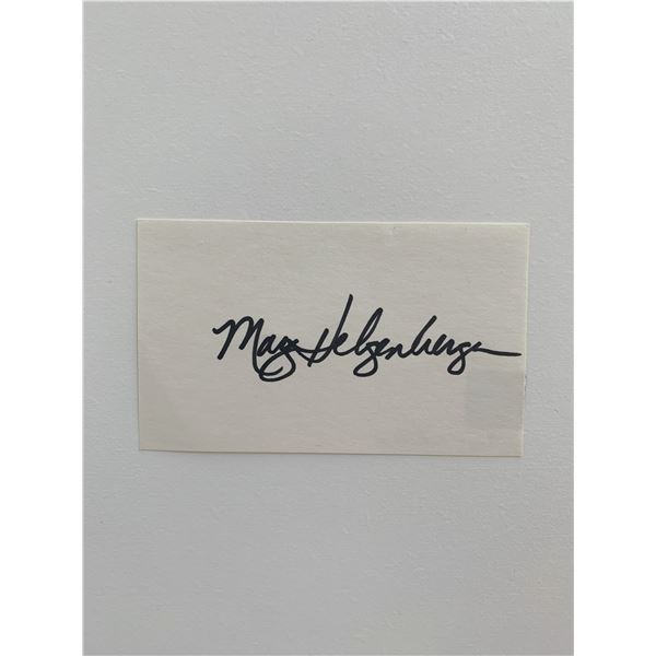 Marg Helgenberger original signature