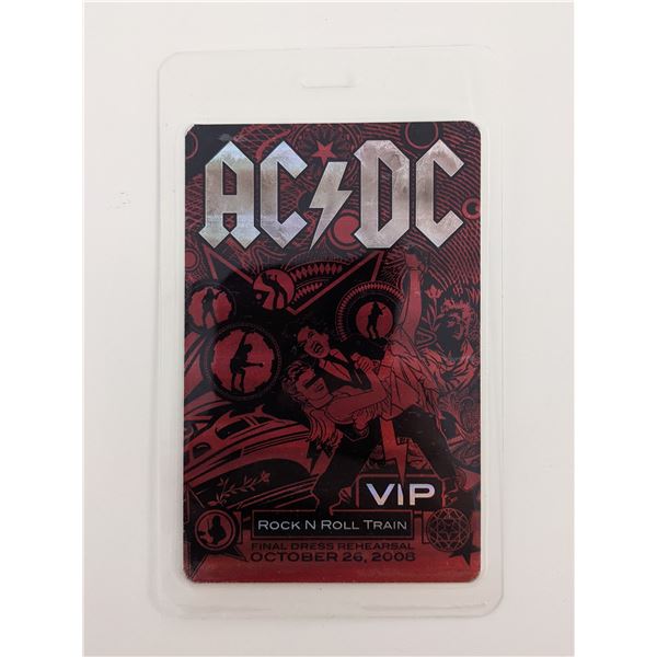AC/DC 2008 Black Ice  Backstage Pass