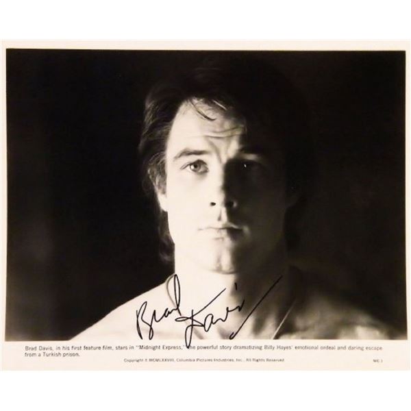 Brad Davis signed portrait photo