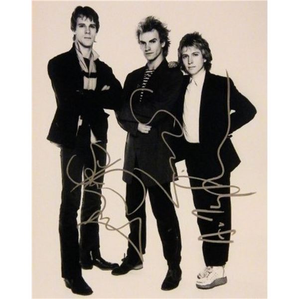 The Police signed promo photo