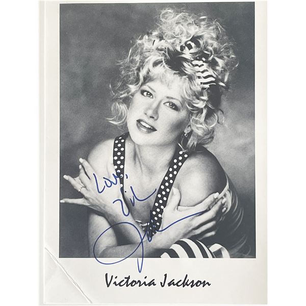 Actress Victoria Jackson signed photo
