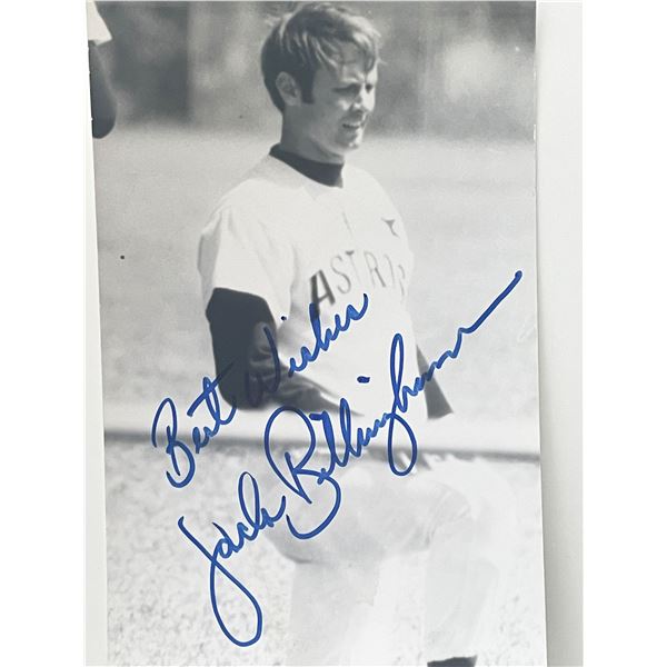 Jack Billingham signed photo post card