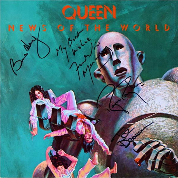 Queen signed News Of The World album