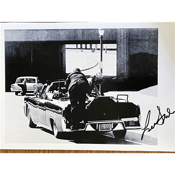 JFK Assassination Les French signed photo