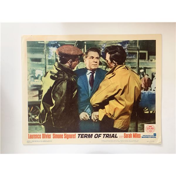 Term of Trial 1962 vintage lobby card