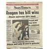 Image 1 : 1981 Sun-Times Original Vintage Newspaper - Reagan Tax Bill Wins