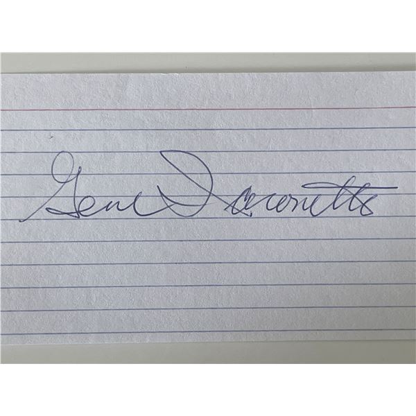 WW2 Gene Iaconetti autograph note