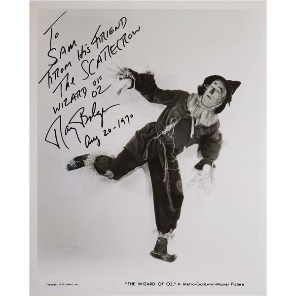 Ray Bolger signed promo photo