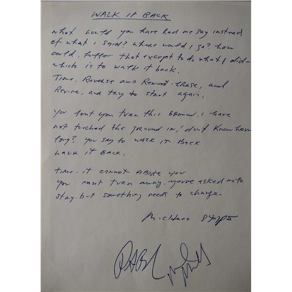 R.E.M. Walk It Back Lyrics