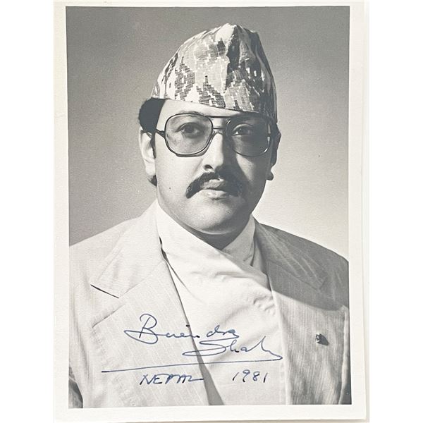 Nepal King Berenda signed photo