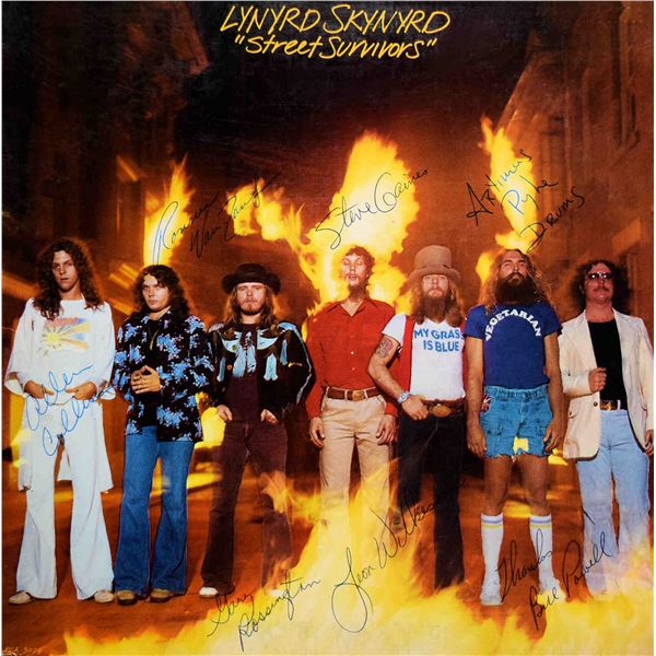 Lynyrd Skynyrd signed Street Survivors album
