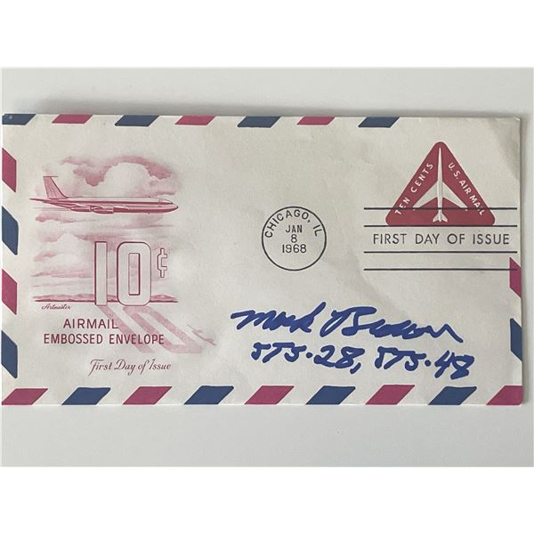 Test pilot Mark Brown signed cover