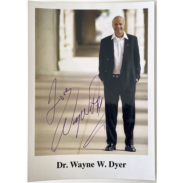 Author Dr. Wayne W. Dyer signed photo