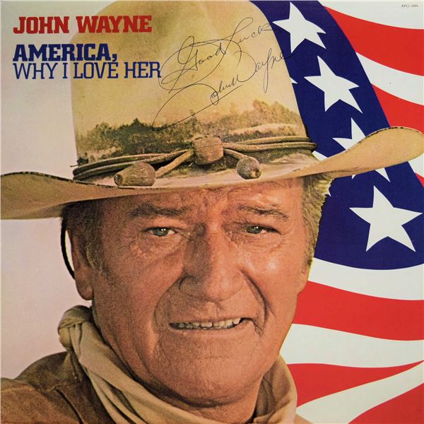 John Wayne signed America, Why I Love Her album