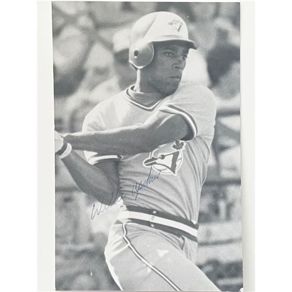 Willie Upshaw signed photo post card