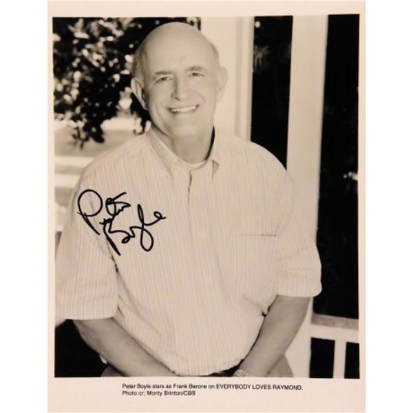 Peter Boyle signed promo photo