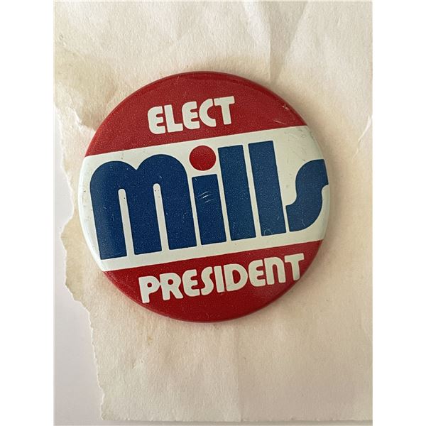 US Congress Wilbur Mills campaign pin