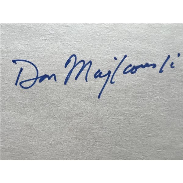 Don Majkonski original signature