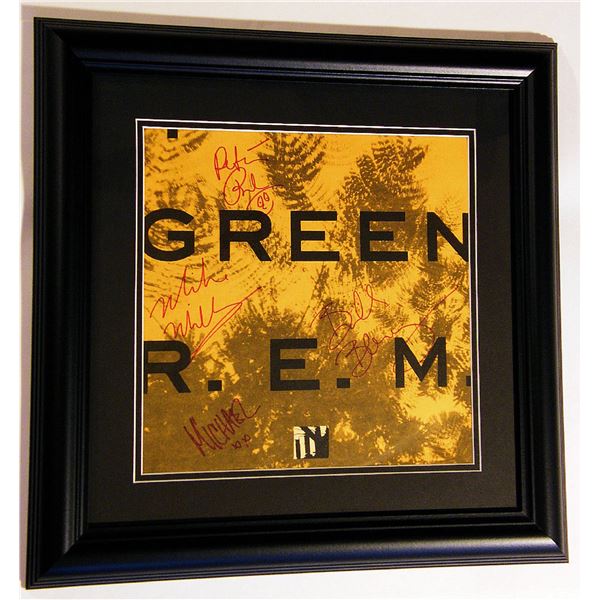 Framed R.E.M. signed album