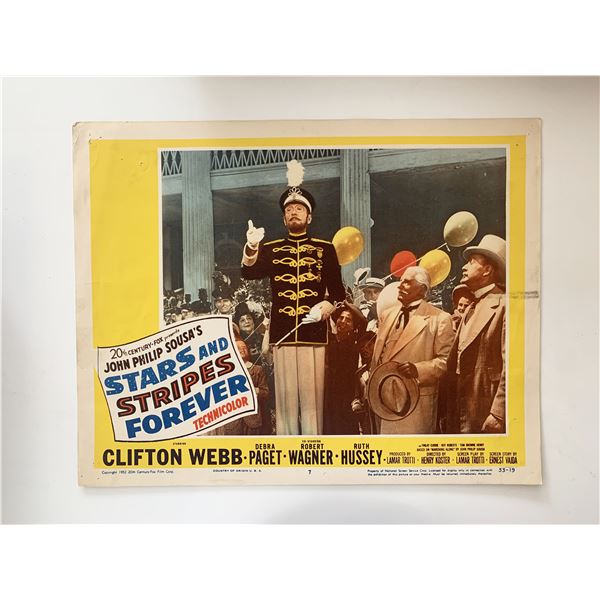 Stars and Stripes Forever 1952 vintage lobby card