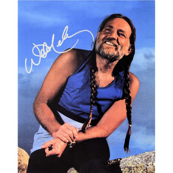 Willie Nelson signed promo photo