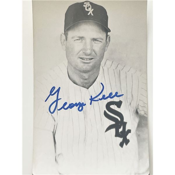George Kell signed photo post card