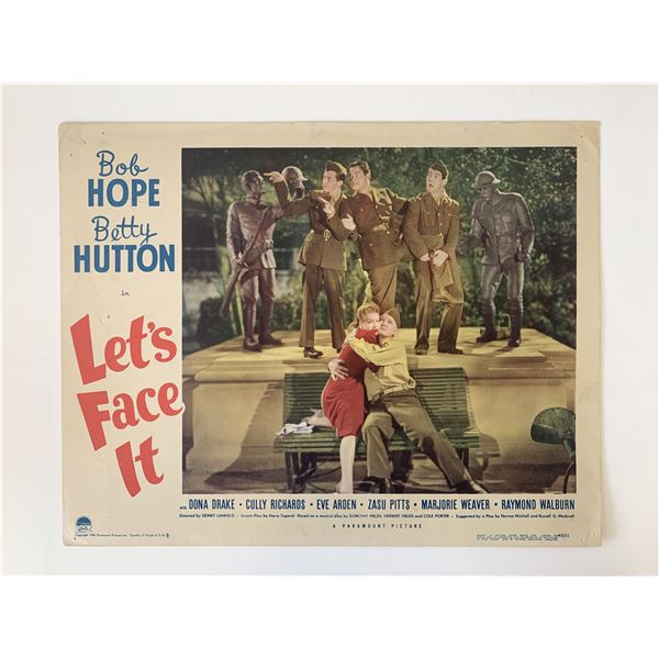 Let's Face It original 1943 vintage lobby card