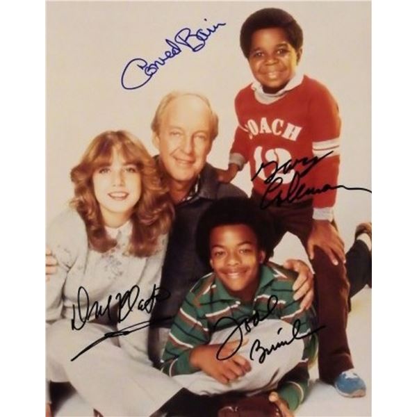 Diff'rent Strokes cast signed promo photo