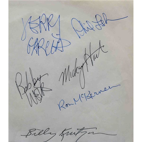 The Grateful Dead signed slip