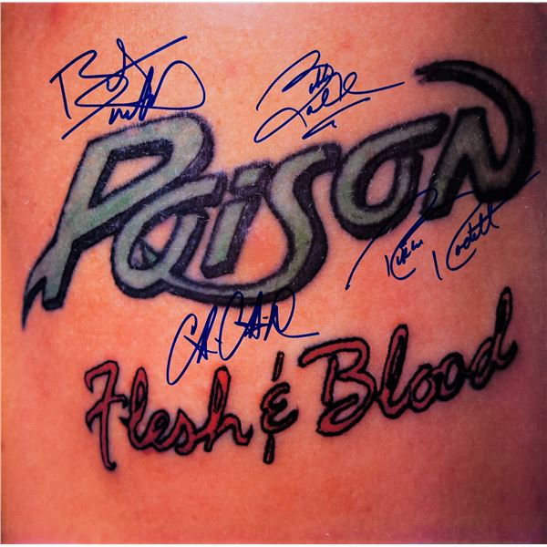 Poison signed Flesh & Blood album