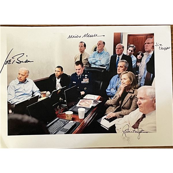 White House Situation Room National Security Team signed photo