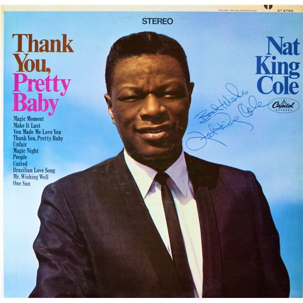 Nat King Cole Thank You, Pretty Baby signed album