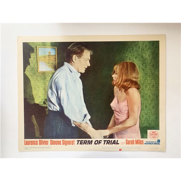 Term of Trial 1962 vintage lobby card