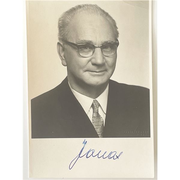 President of Austria Franz Jonas signed photo