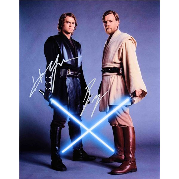 Hayden Christensen & Ewan McGregor signed photo