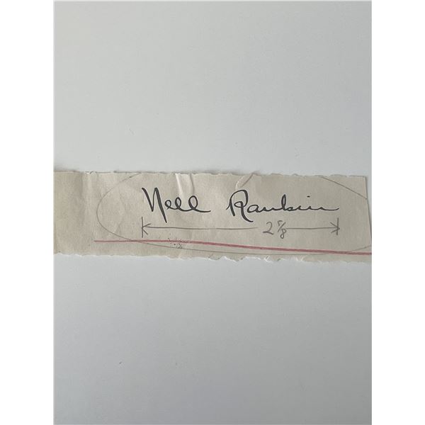 Nell Rankin original signature