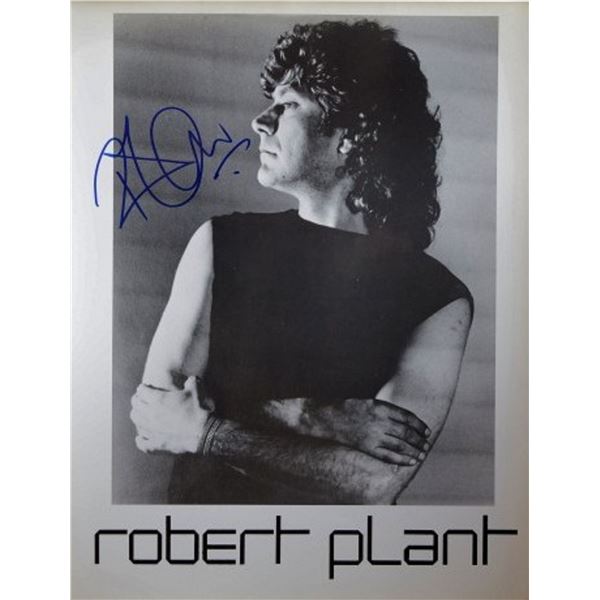 Robert Plant signed promo photo