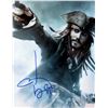 Image 1 : Johnny Depp signed Pirates of the Caribbean movie photo