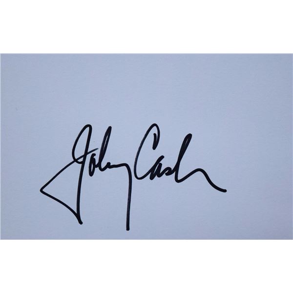 Johnny Cash signature slip