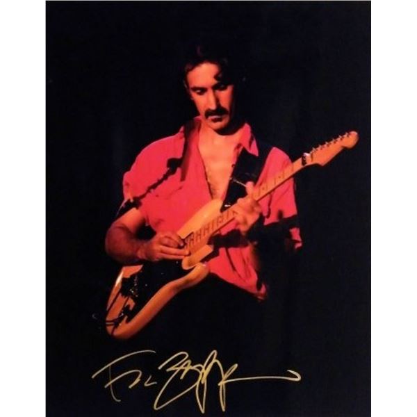 Frank Zappa signed photo
