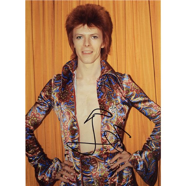 David Bowie signed photo