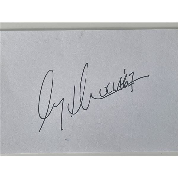 UCLA football player Gary Beban autograph note