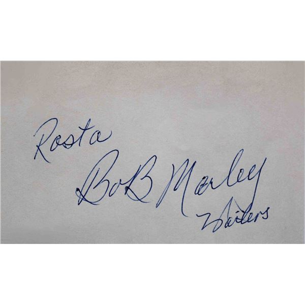 Bob Marley signature slip