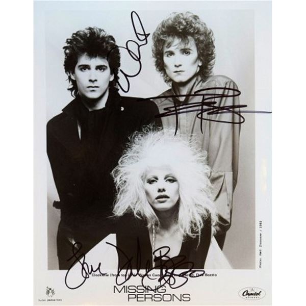 Missing Persons signed promo photo