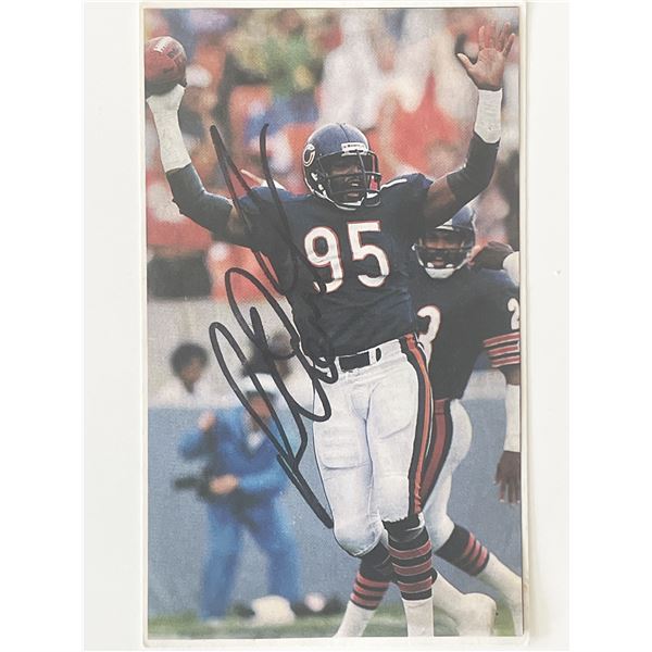 Bears defensive end Richard Dent signed photo