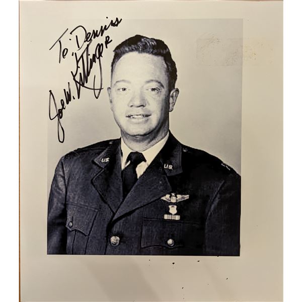 WW2 Pilot Joe W. Kittinger Signed Photo