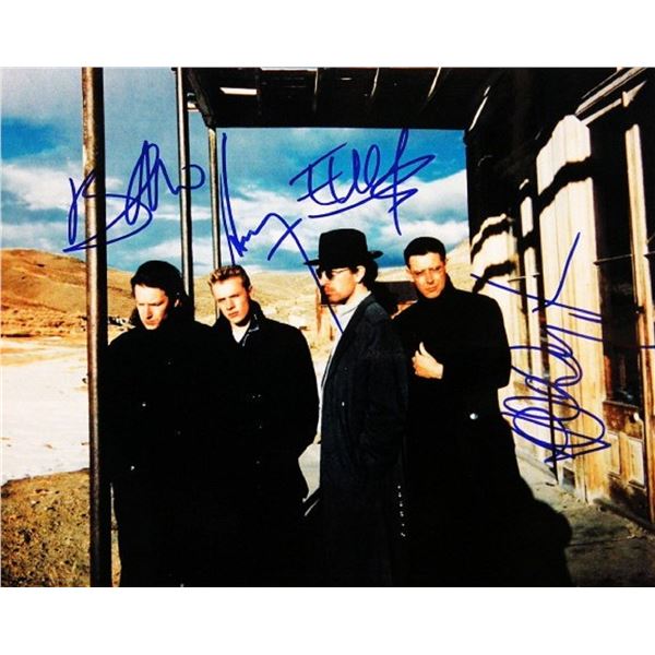 U2 signed promo photo