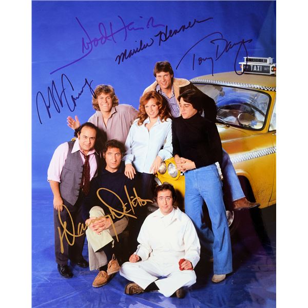 Taxi cast signed photo