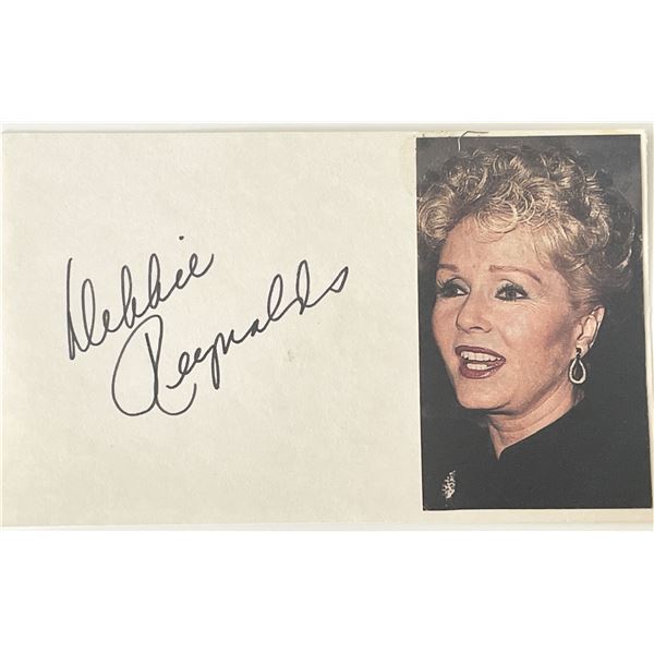 Debbie Reynolds autograph photo note
